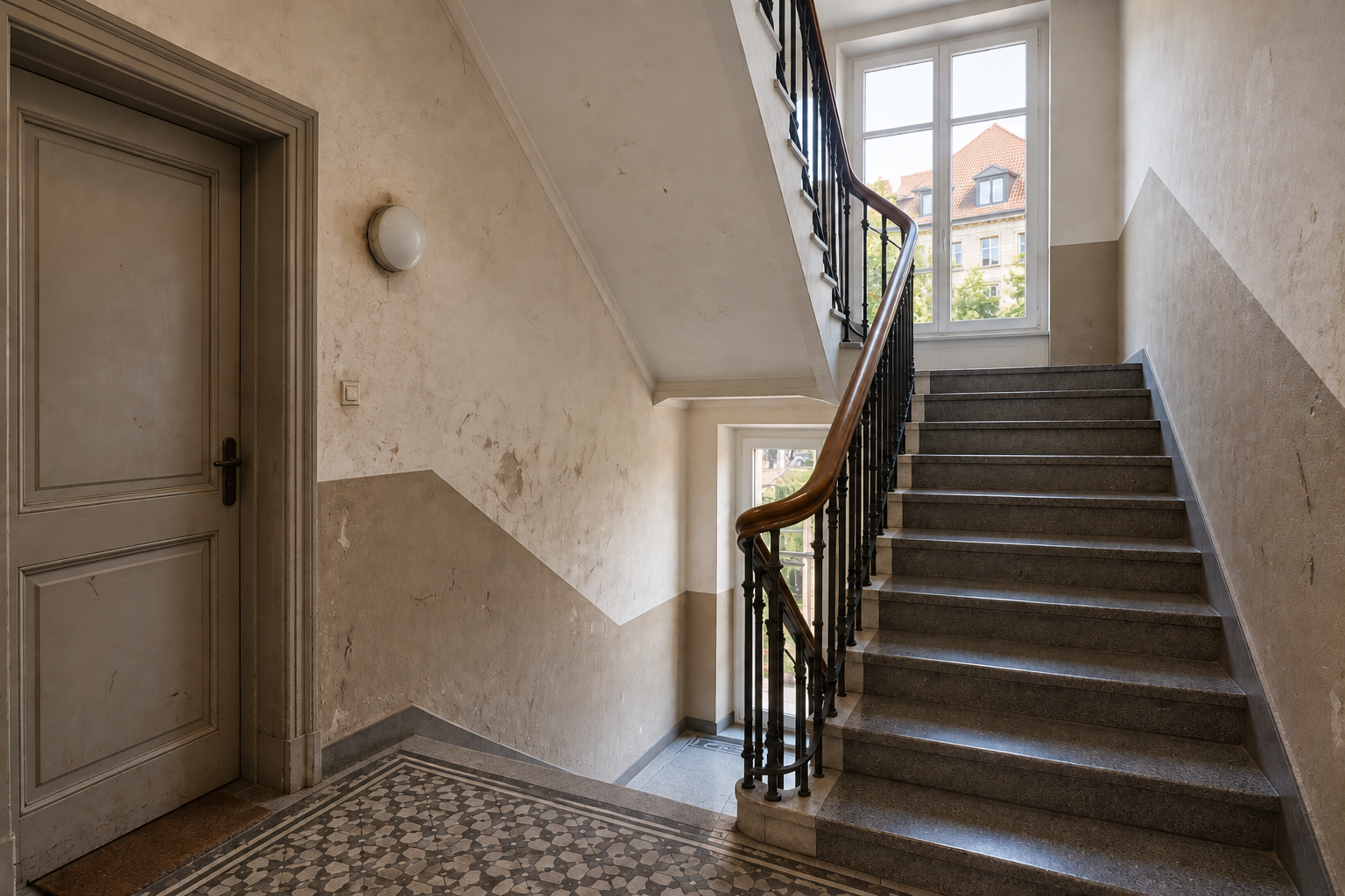 Peinture cage escalier mulhouse 3 — Mavriki Color, Mulhouse