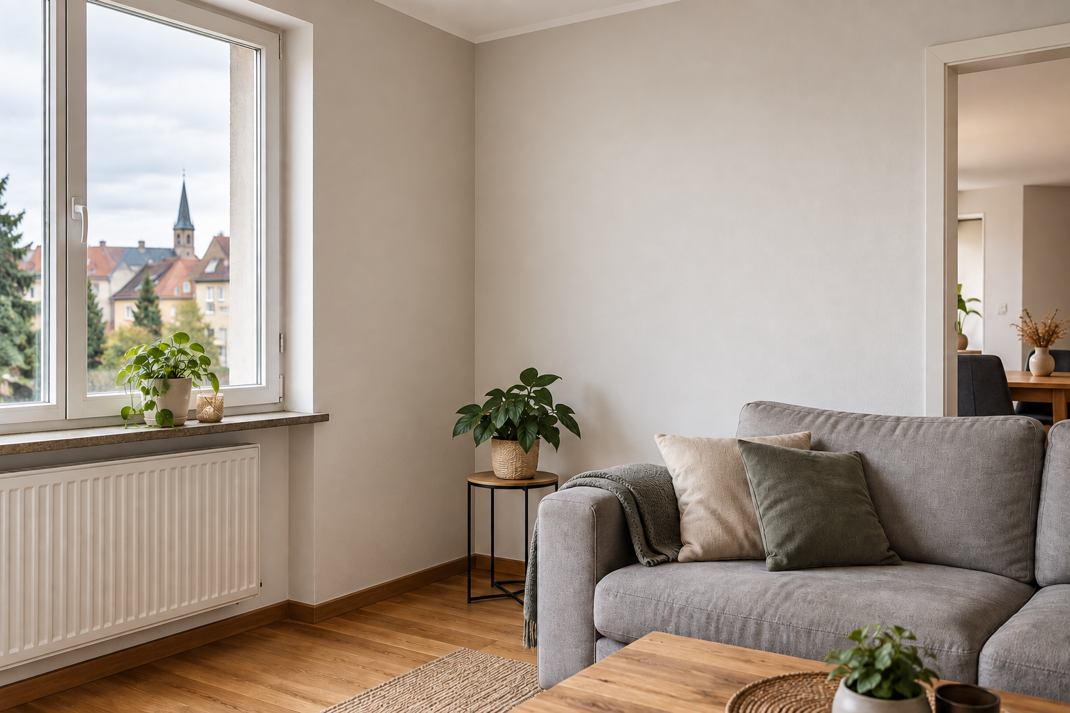 Appartement alsacien à Riedisheim avec mur intérieur avant rénovation