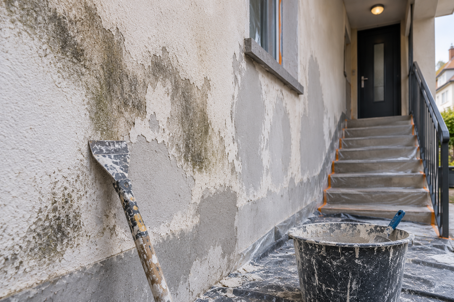 Peinture riedisheim cage escalier 2 — Mavriki Color, Riedisheim