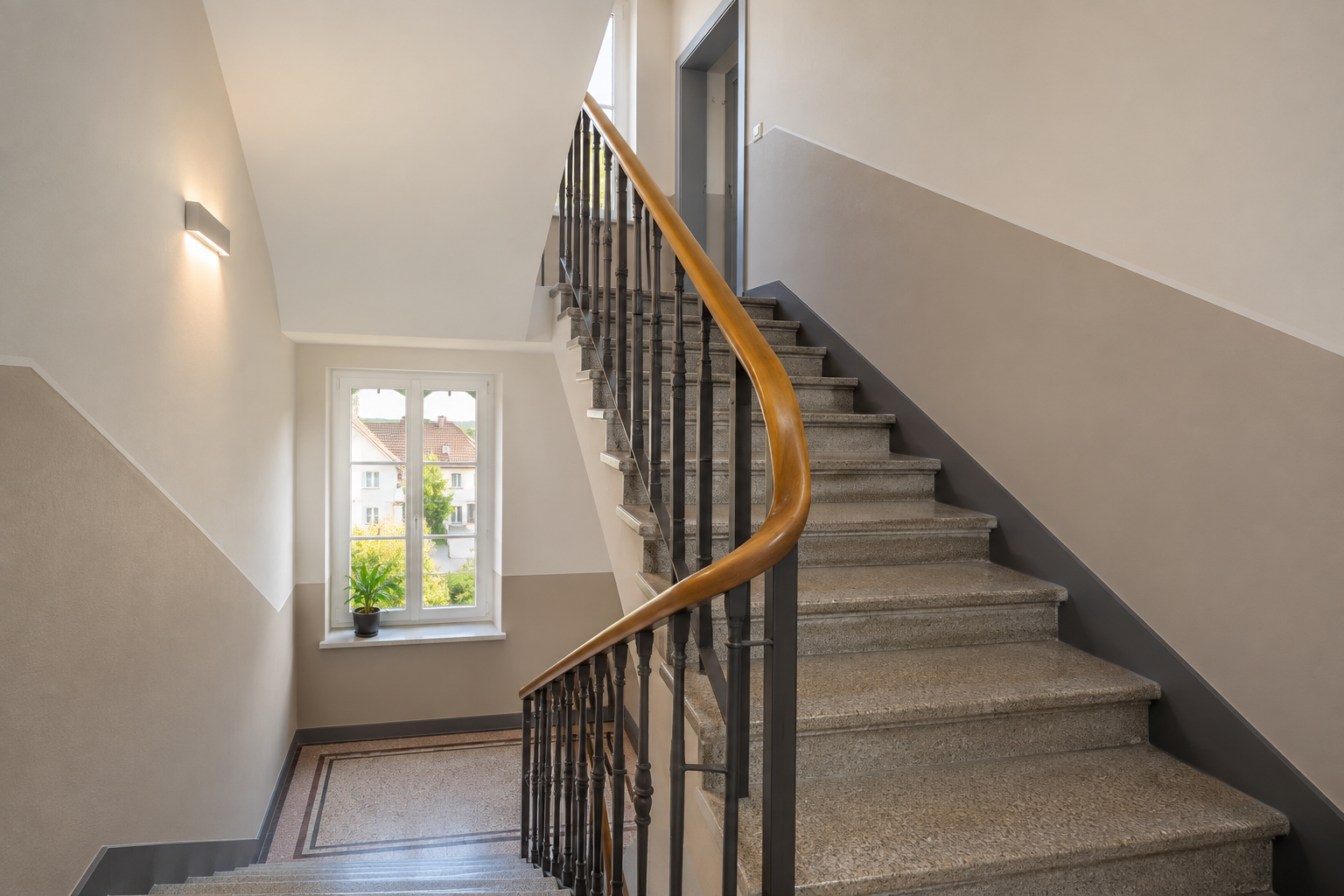 Peinture riedisheim cage escalier 5 — Mavriki Color, Riedisheim