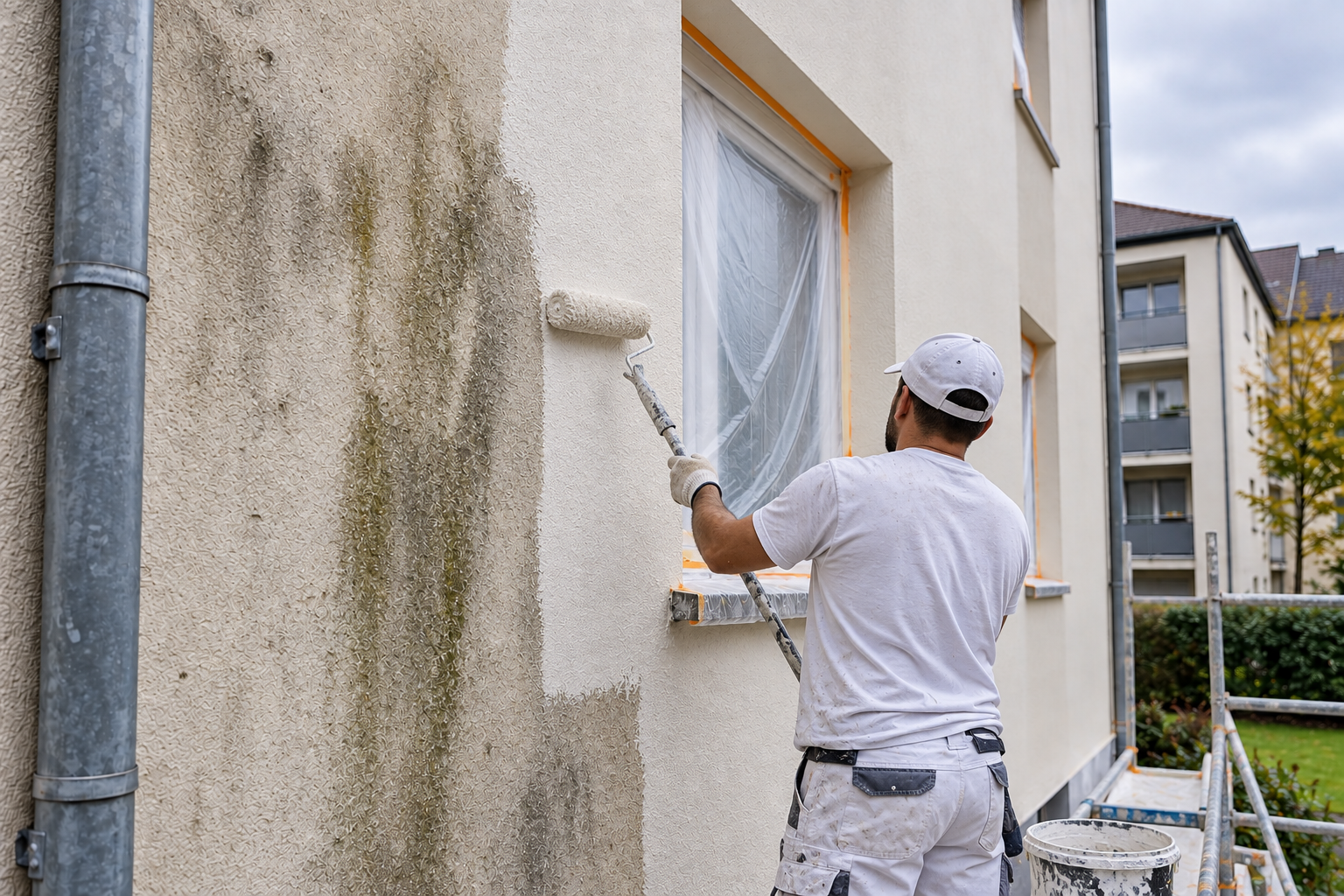 Peinture wittenheim facade humidite 3 — Mavriki Color, Wittenheim