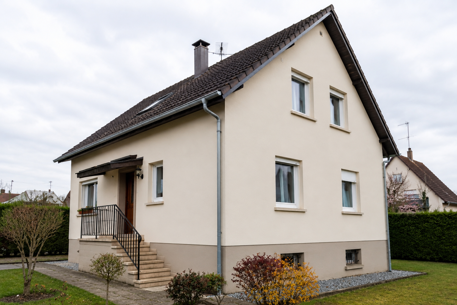 Ravalement facade habsheim maison — Mavriki Color, Habsheim