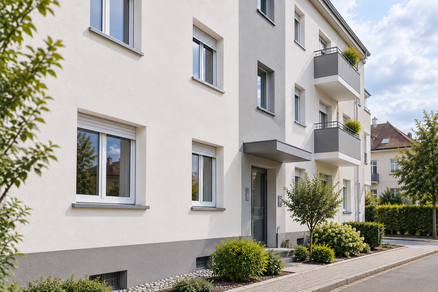 Ravalement facade illzach finitions 3 — Mavriki Color, Illzach