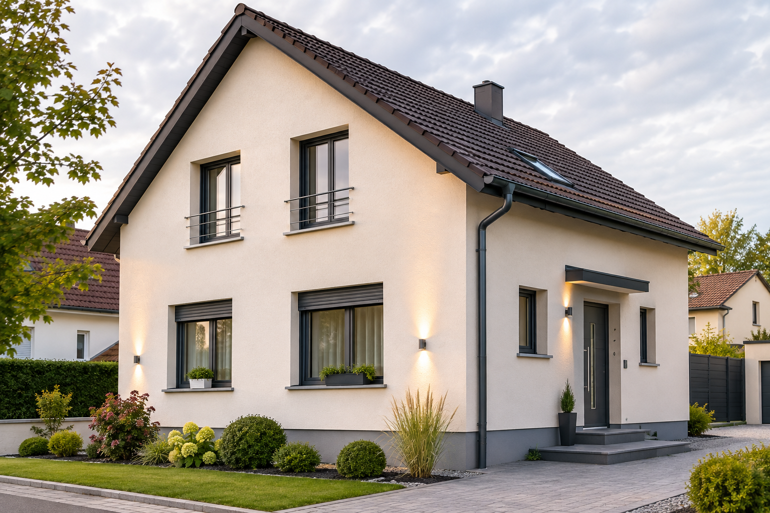 Maison individuelle à Kingersheim après préparation et rénovation complète de façade