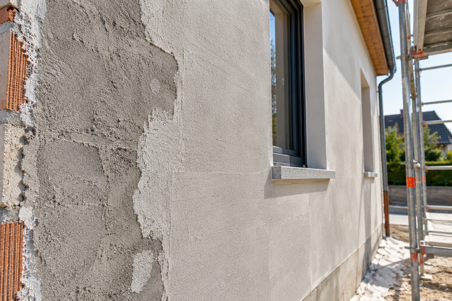 Ravalement facade sausheim preparation 2 — Mavriki Color, Sausheim